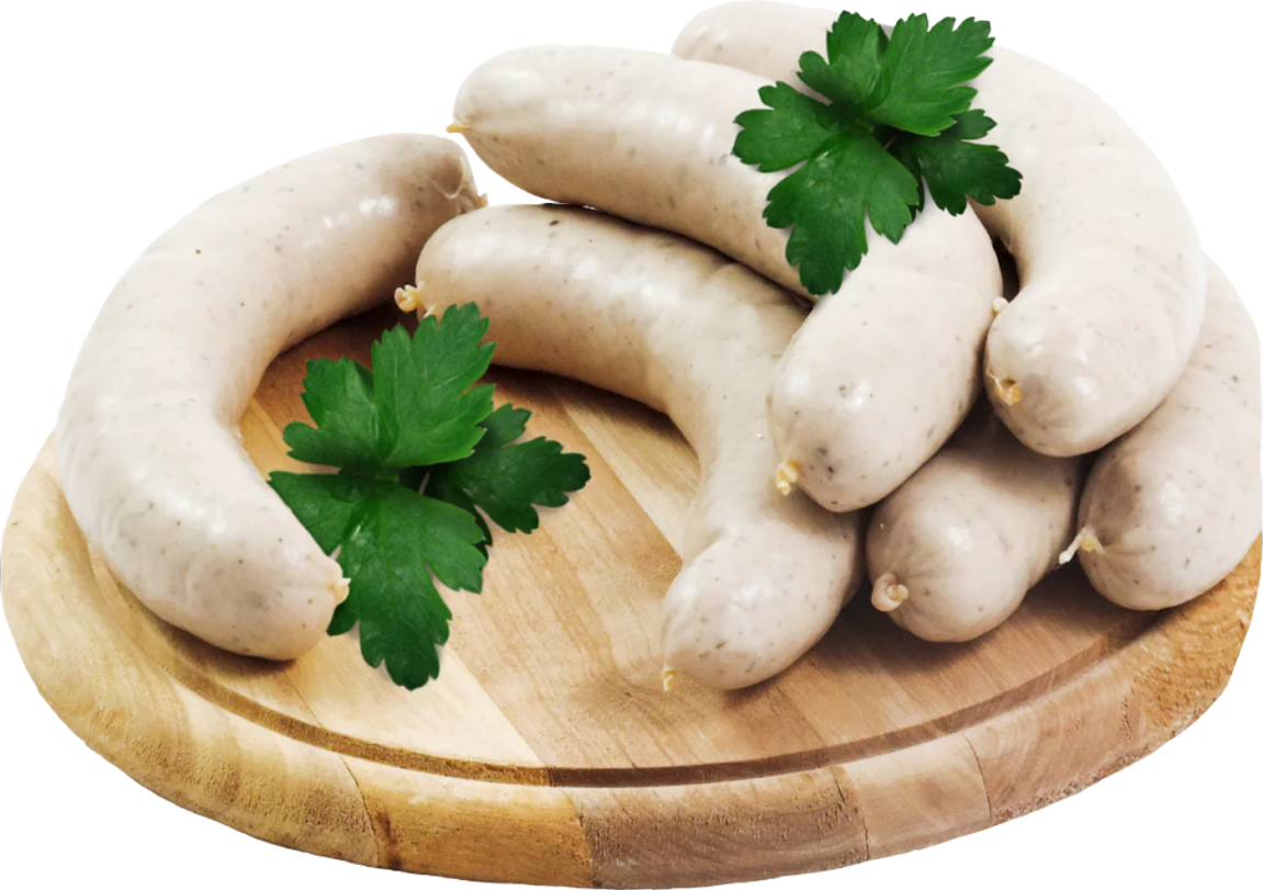 Rostbratwurst, gebrüht